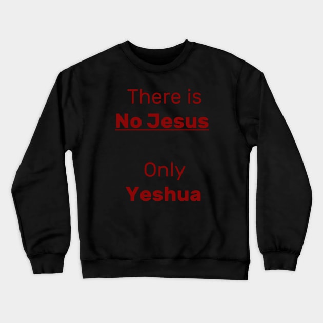 Only Yeshua Crewneck Sweatshirt by Slave Of Yeshua